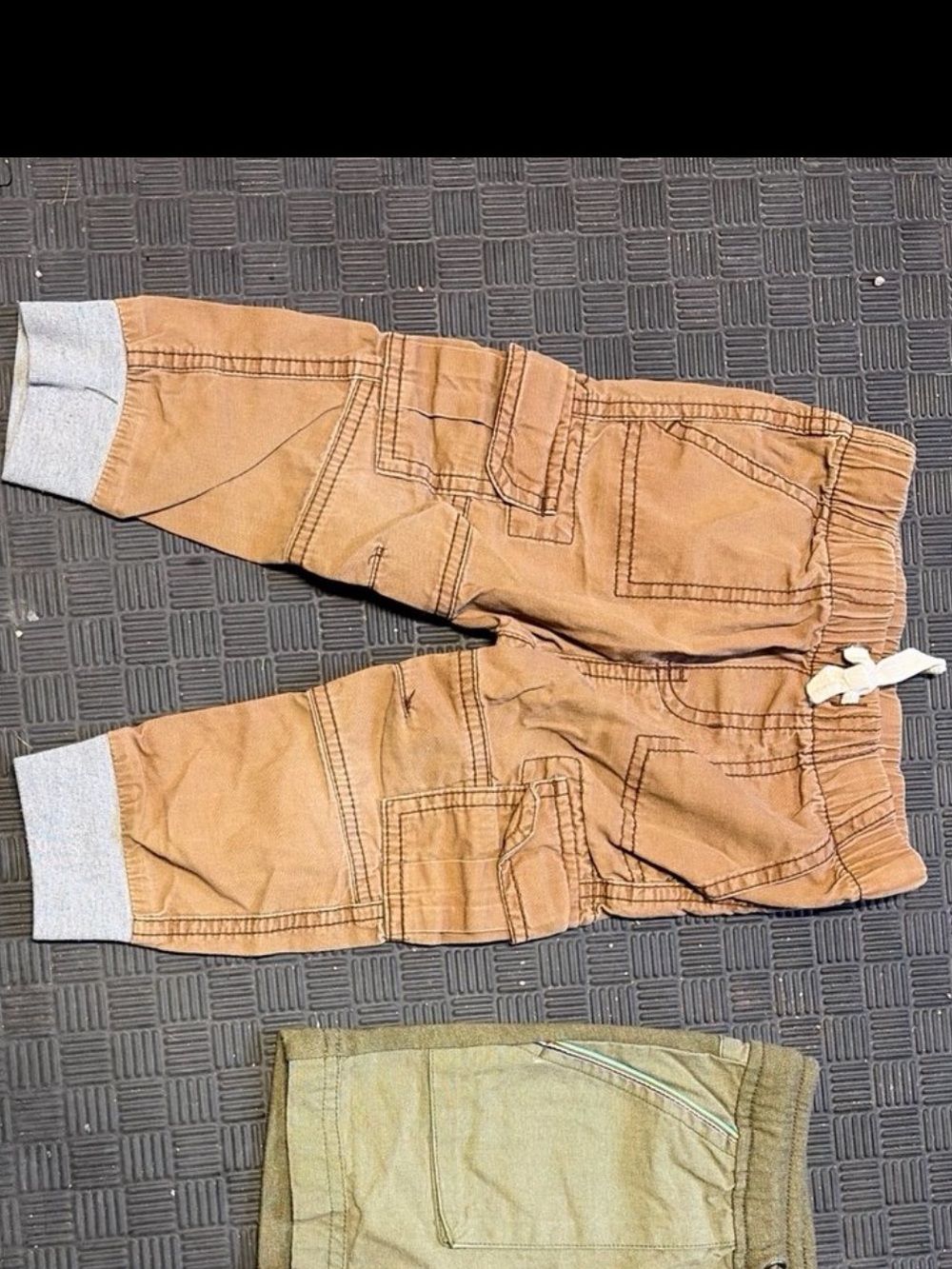 Cat & Jack Brown Cargo Joggers with pockets toddler/baby boy size 18m